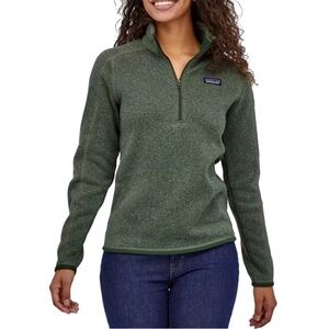 Patagonia Women’s Better Sweater 1/4-Zip Impact Green Size Small